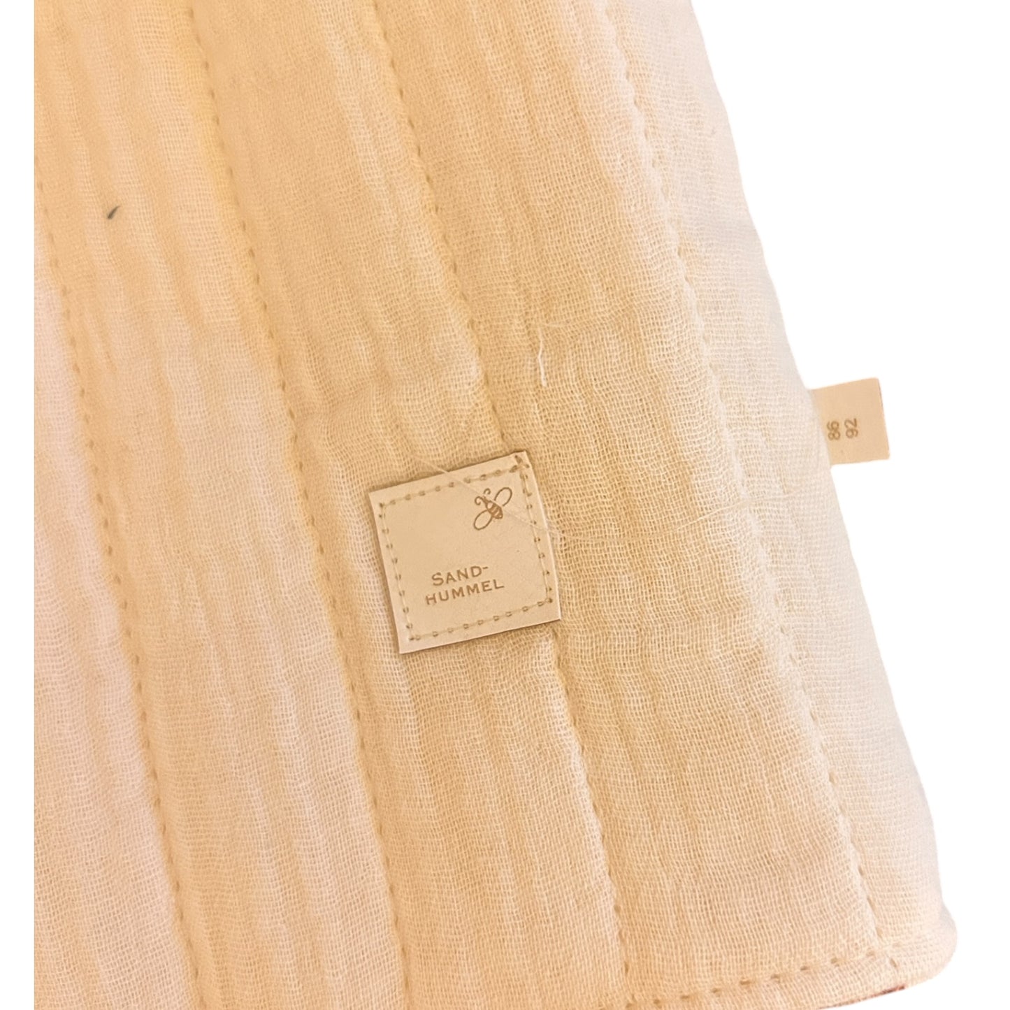 Steppweste aus Musselin mit french Terry gefüttert