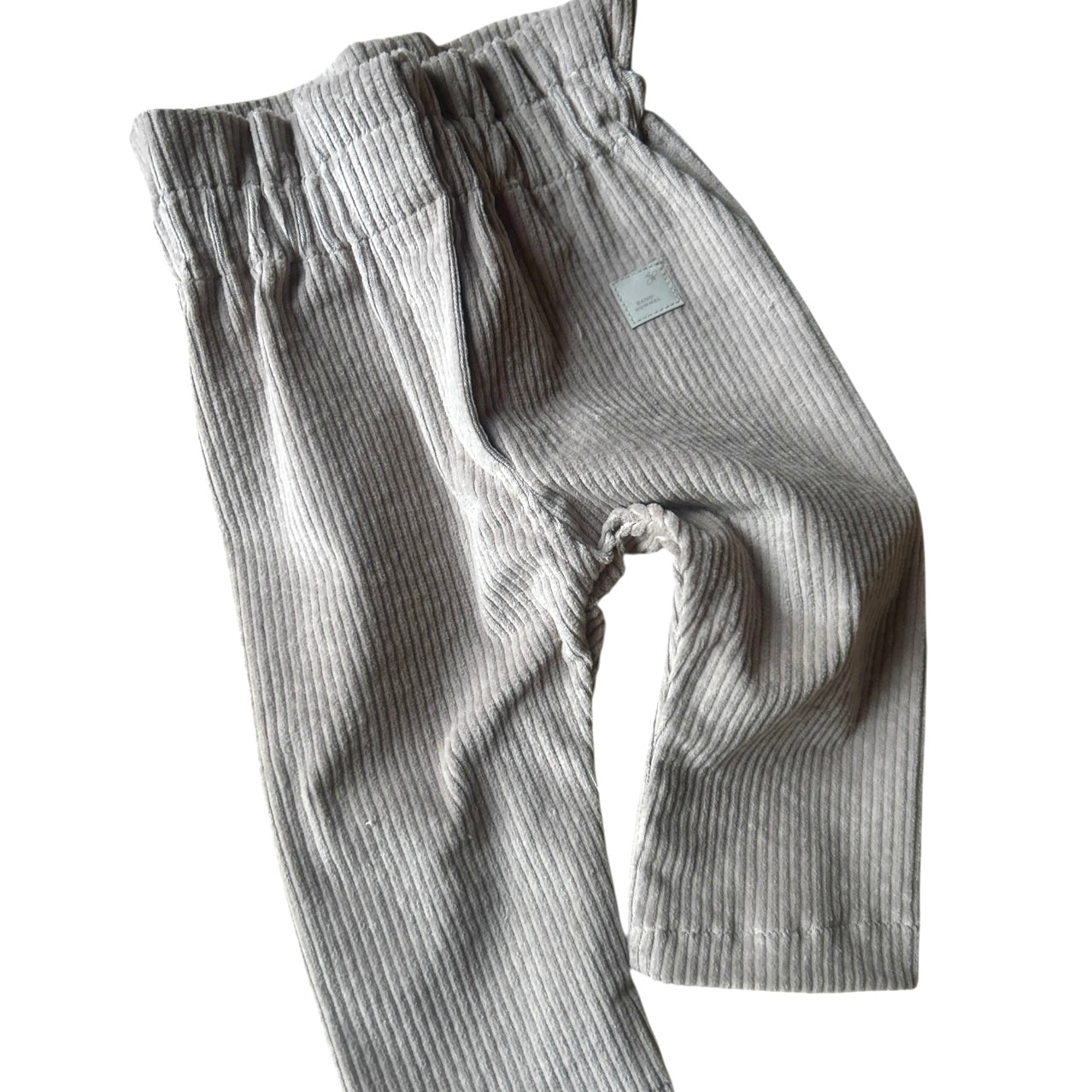 Hose lang Baumwoll-Breitcord sand