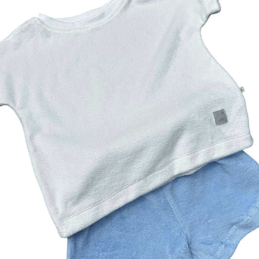 Hose kurz Frottee hellblau