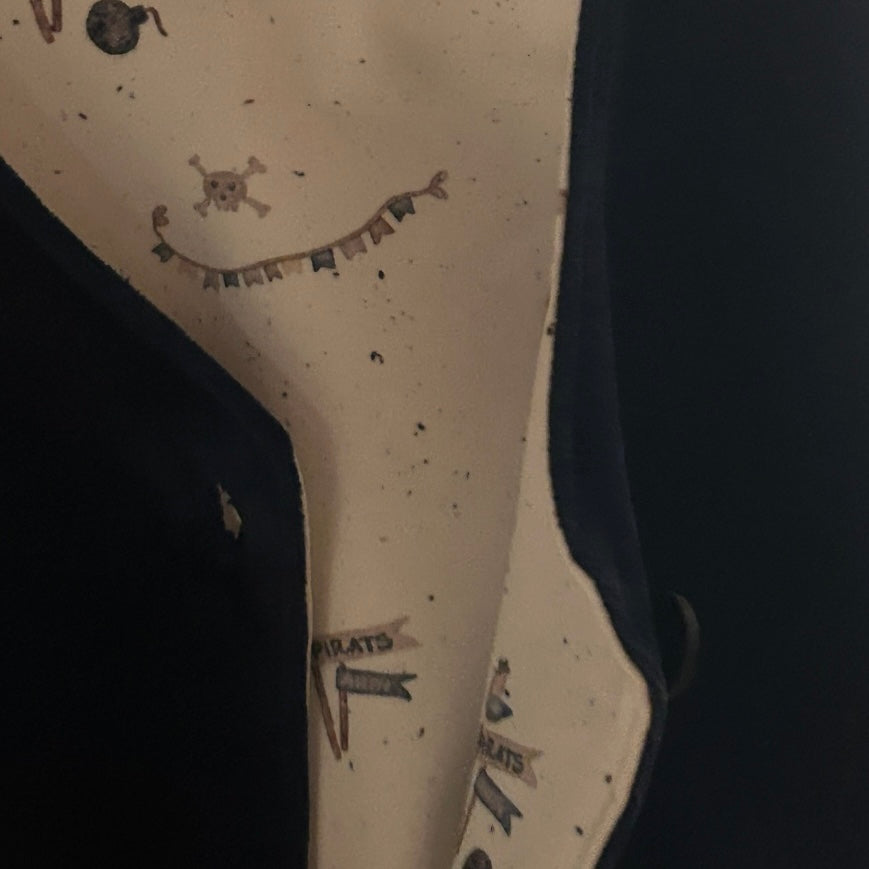 Samtweste mit French Terry gefüttert