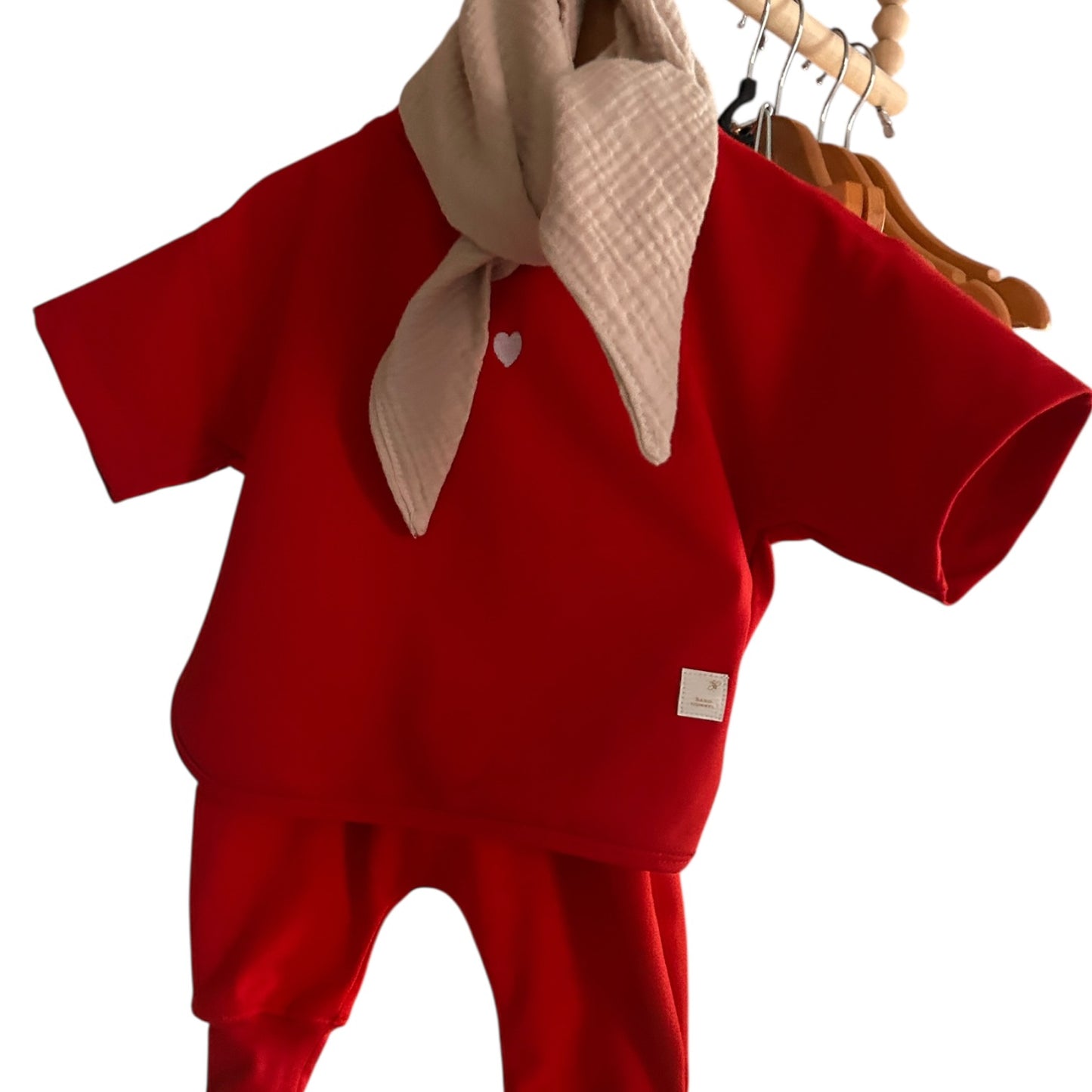 Sweat-Hose lang rot