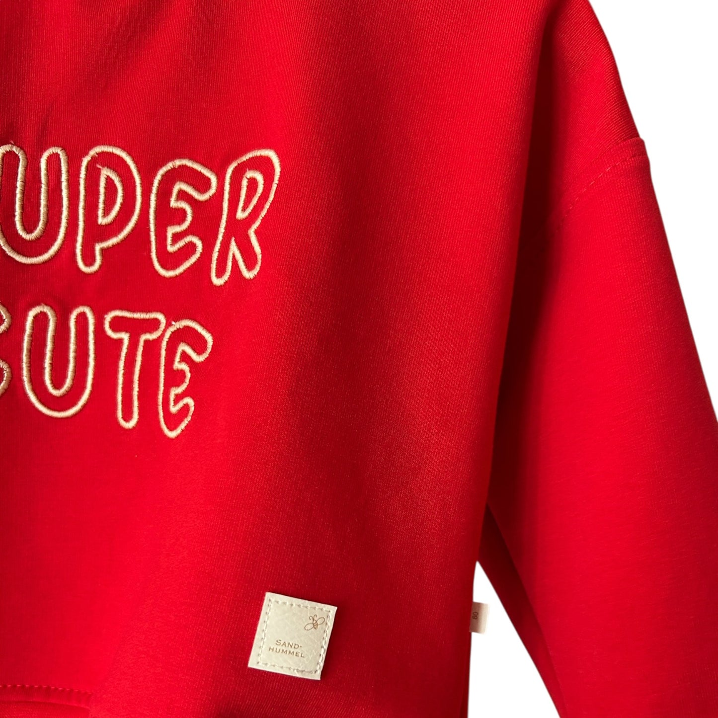 Sweat-Shirt French Terry „Super Cute“ rot