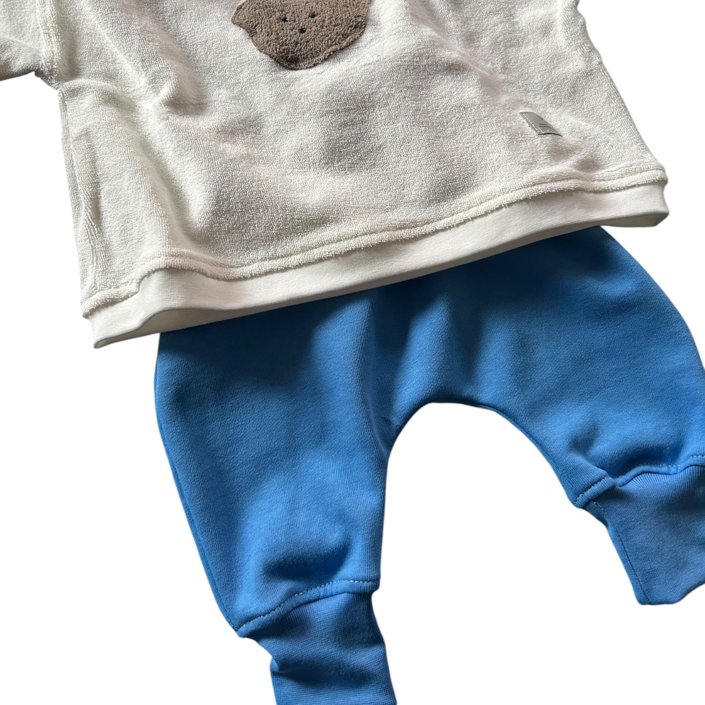 Sweat-Hose lang blau