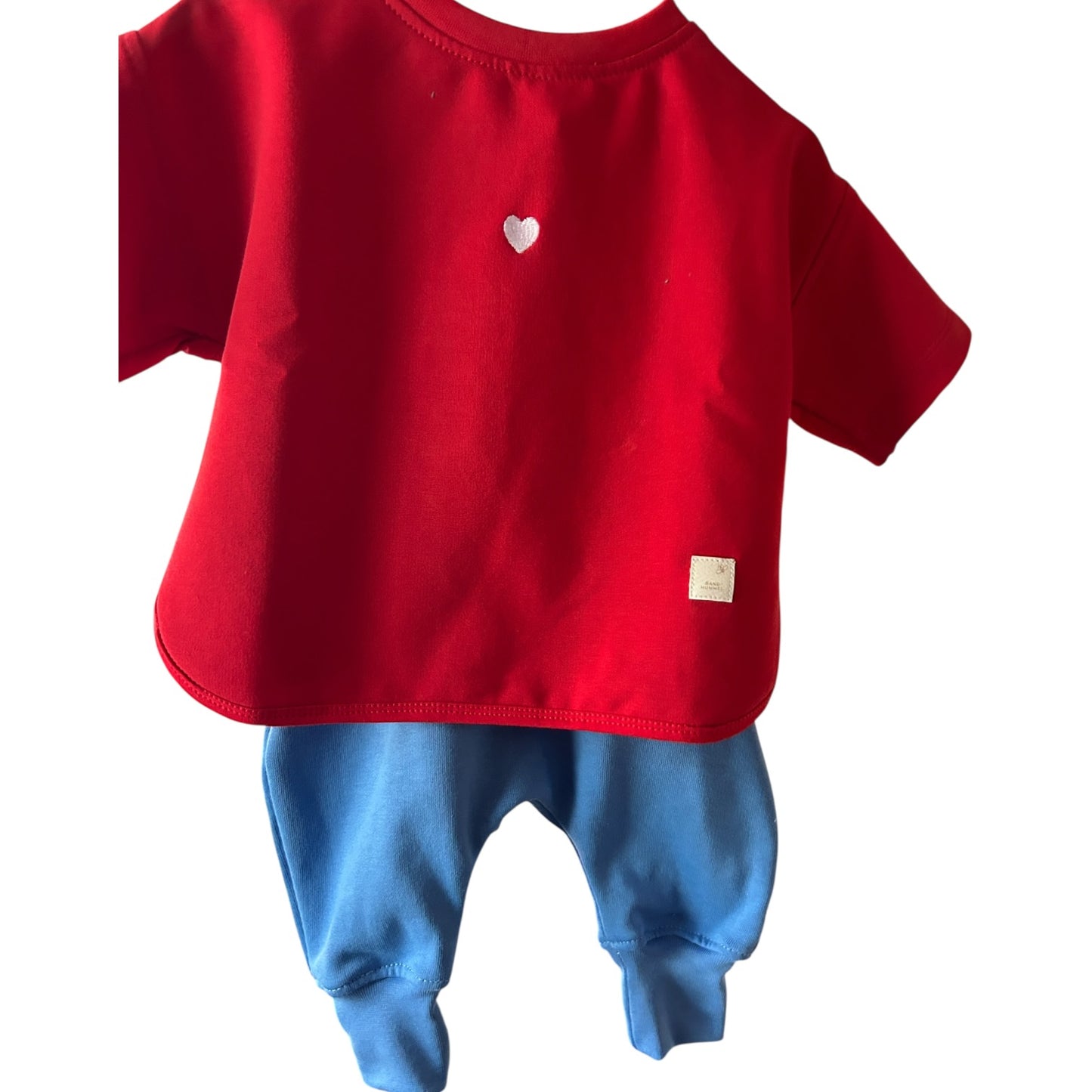 Sweat-Hose lang blau