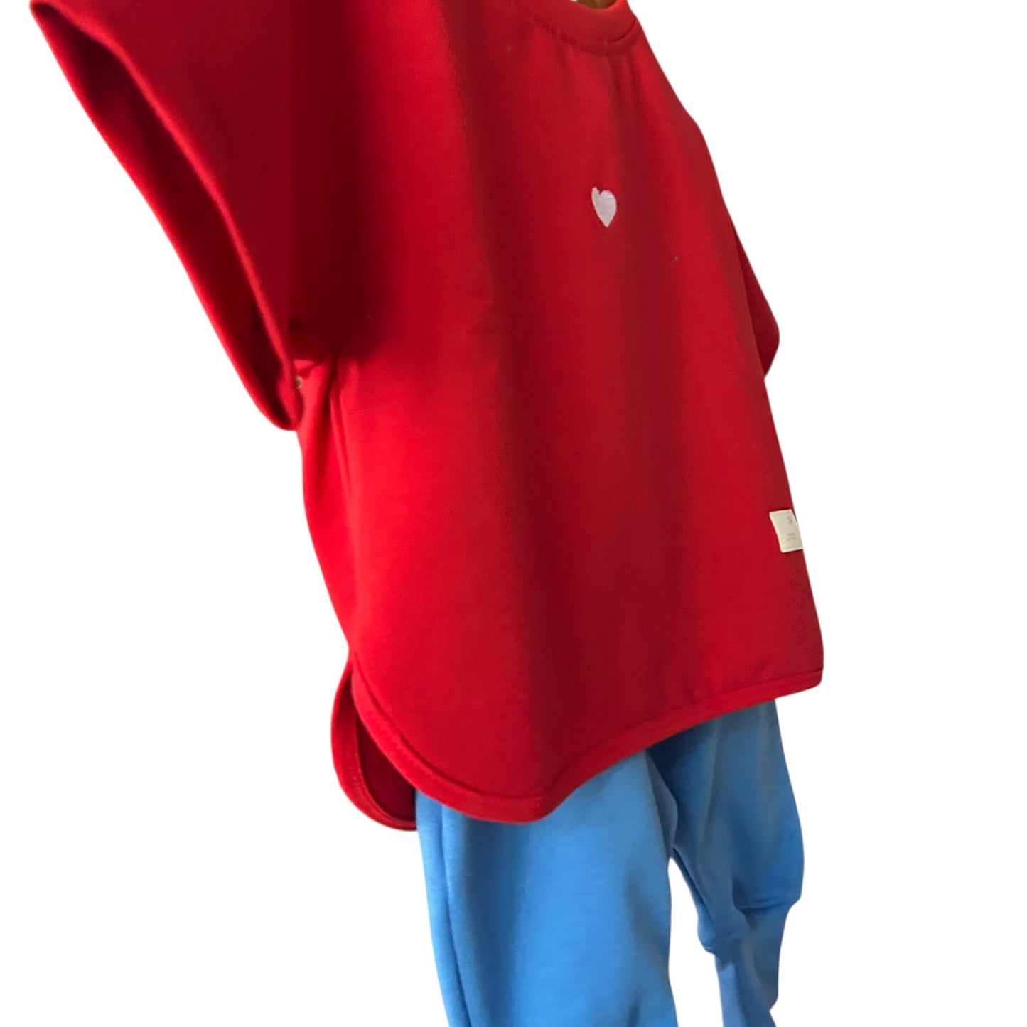 Sweat-Hose lang blau