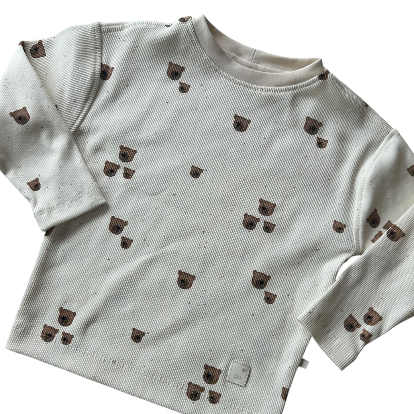 Shirt Rib Jersey Dekor Bärentrio langärmlig
