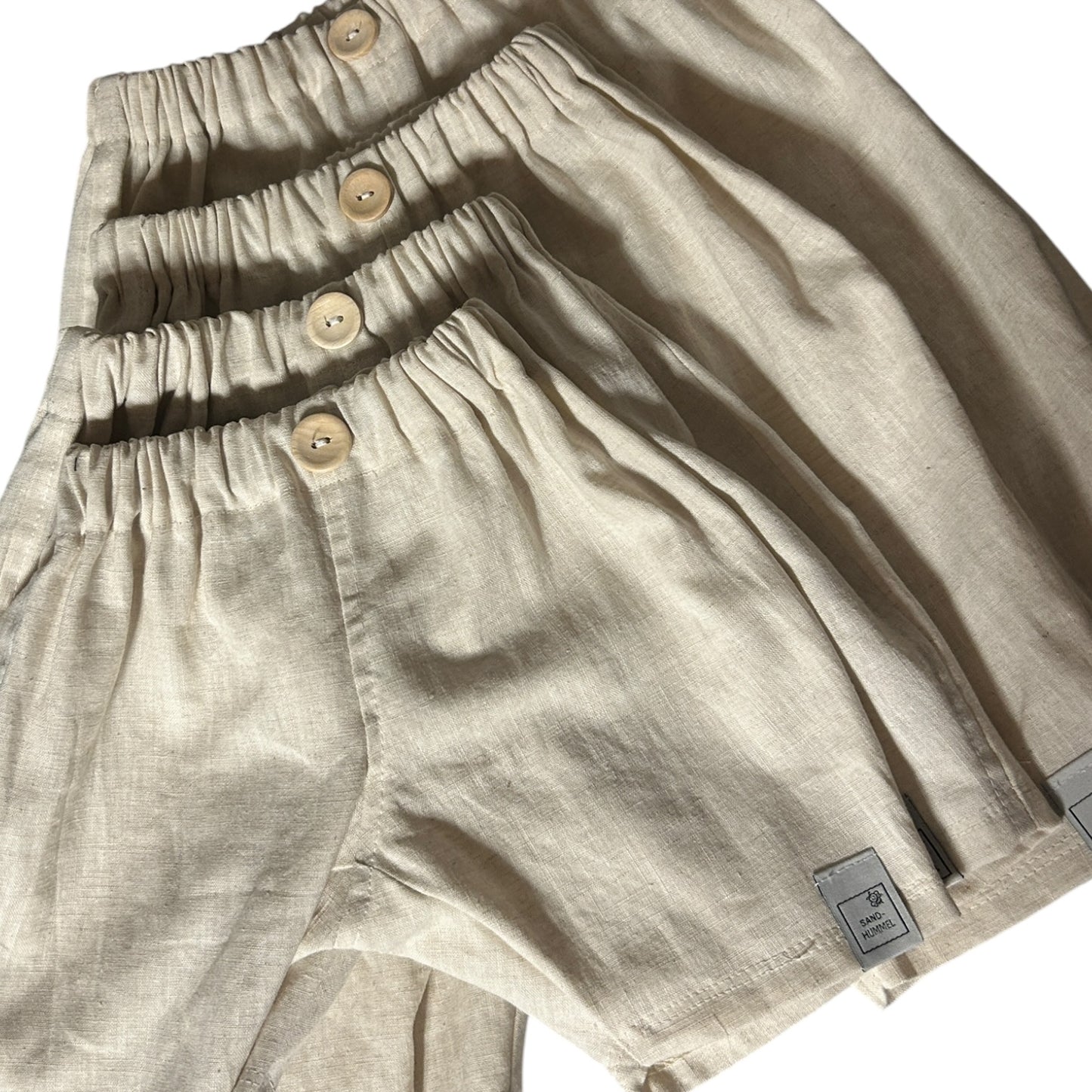 Sommerleinen-Hose beige