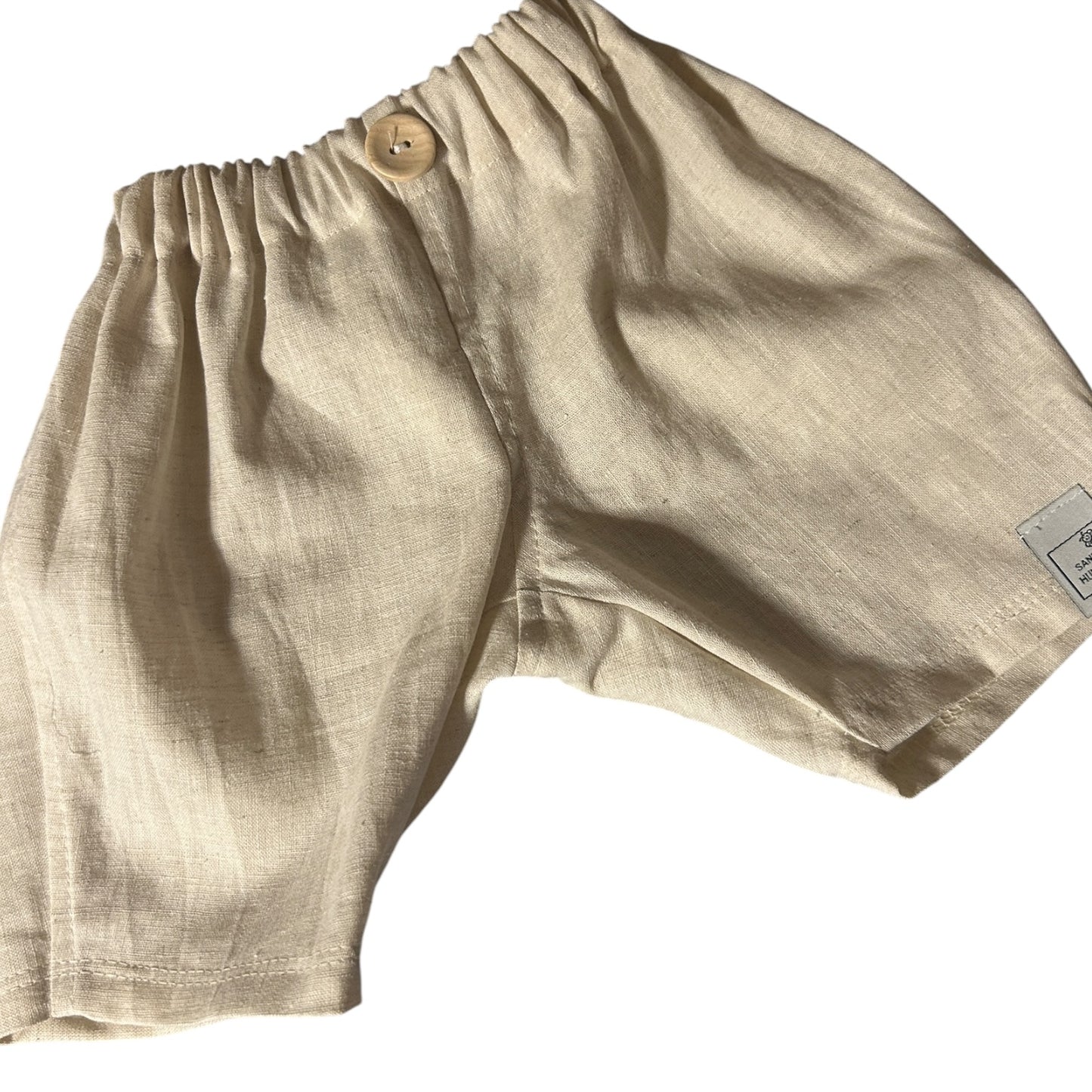 Sommerleinen-Hose beige