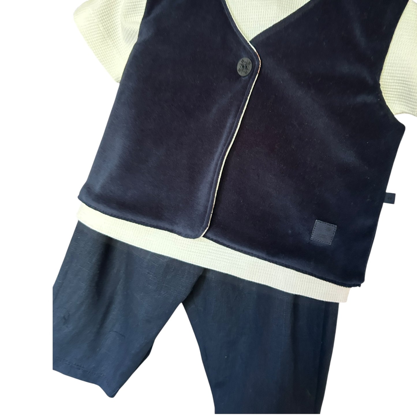 Sommerleinen-Hose navy
