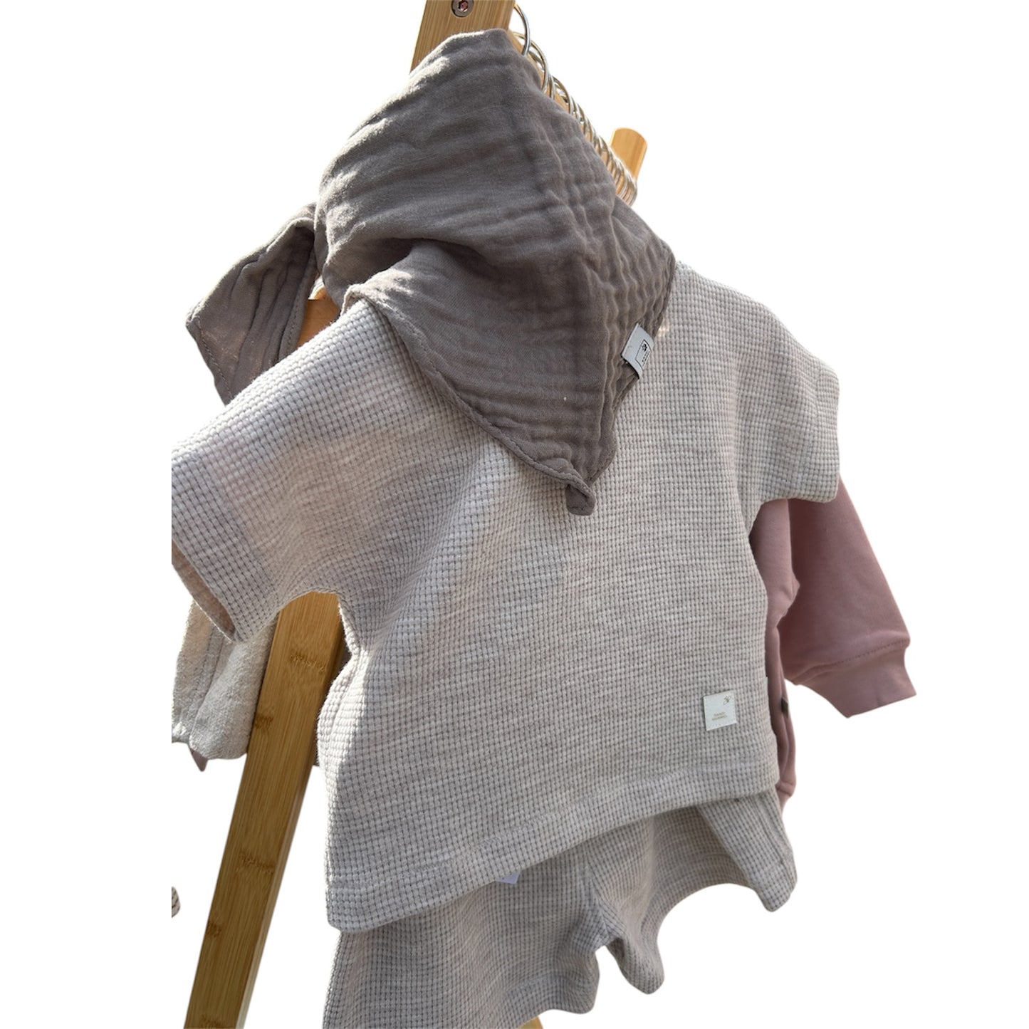 Shirt Waffeljersey macadamia