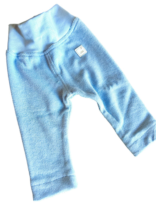 Leggins Strickfrottee hellblau