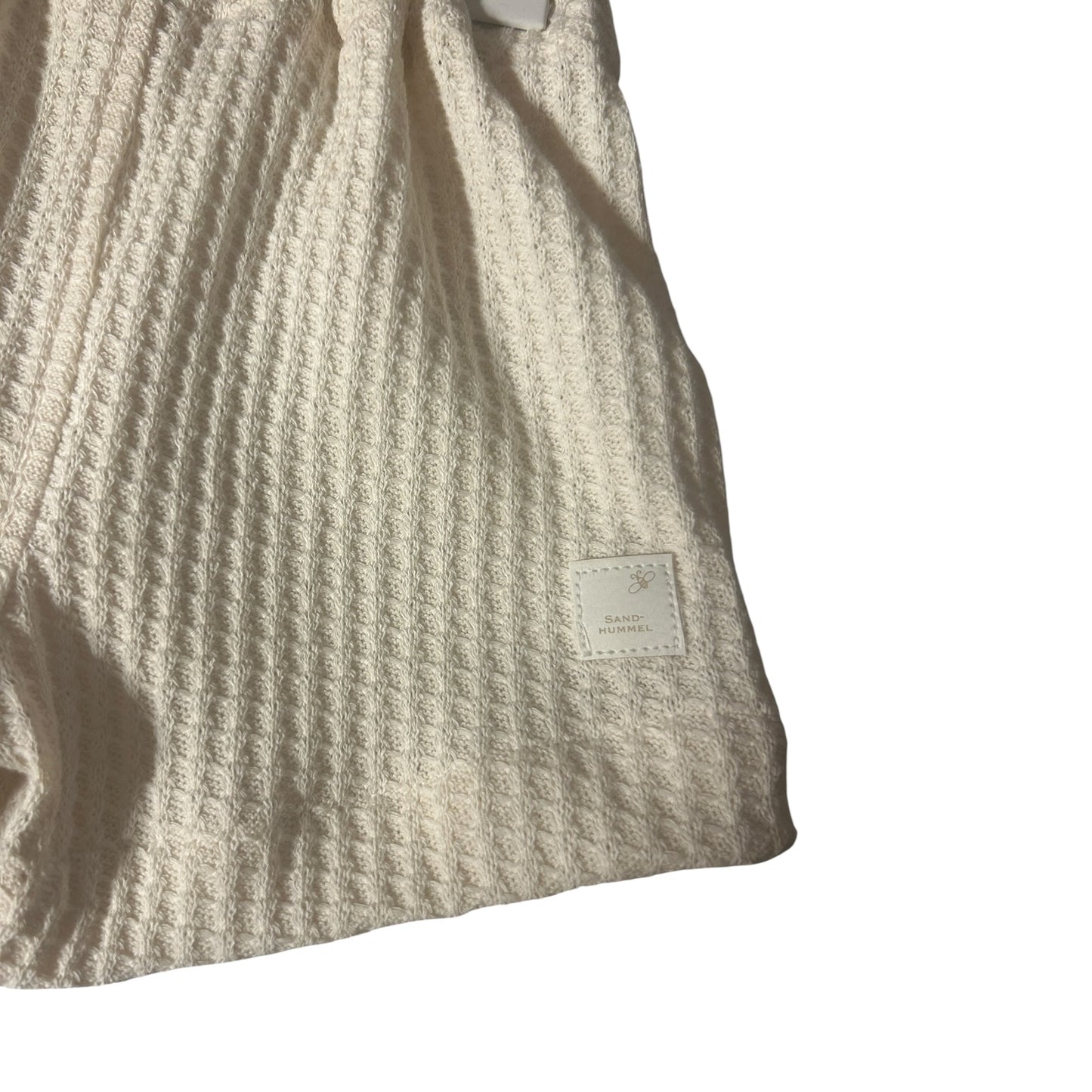 Hose kurz Waffelstrick beige