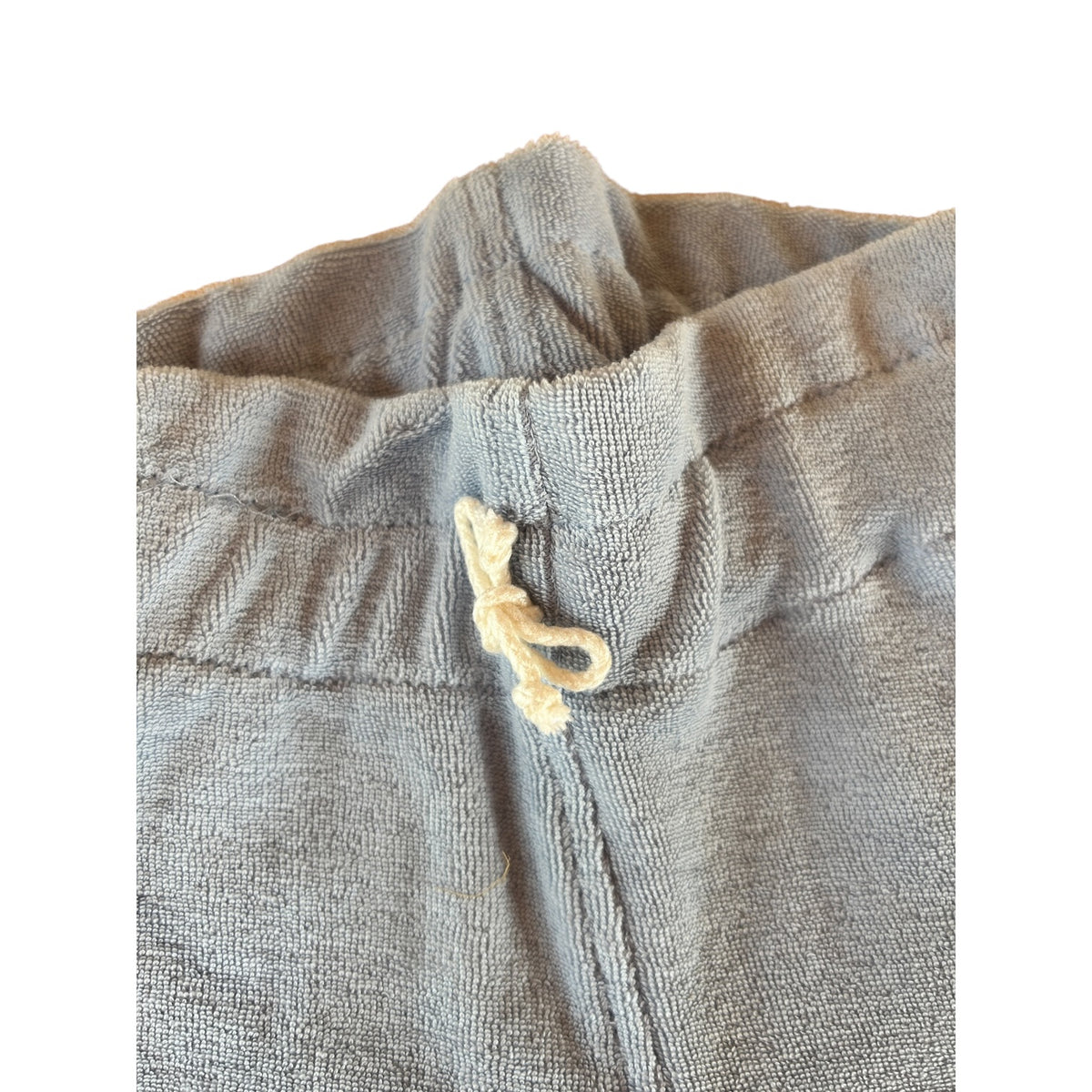 Leggins Strickfrottee hellblau mit Gummibund Paperbag