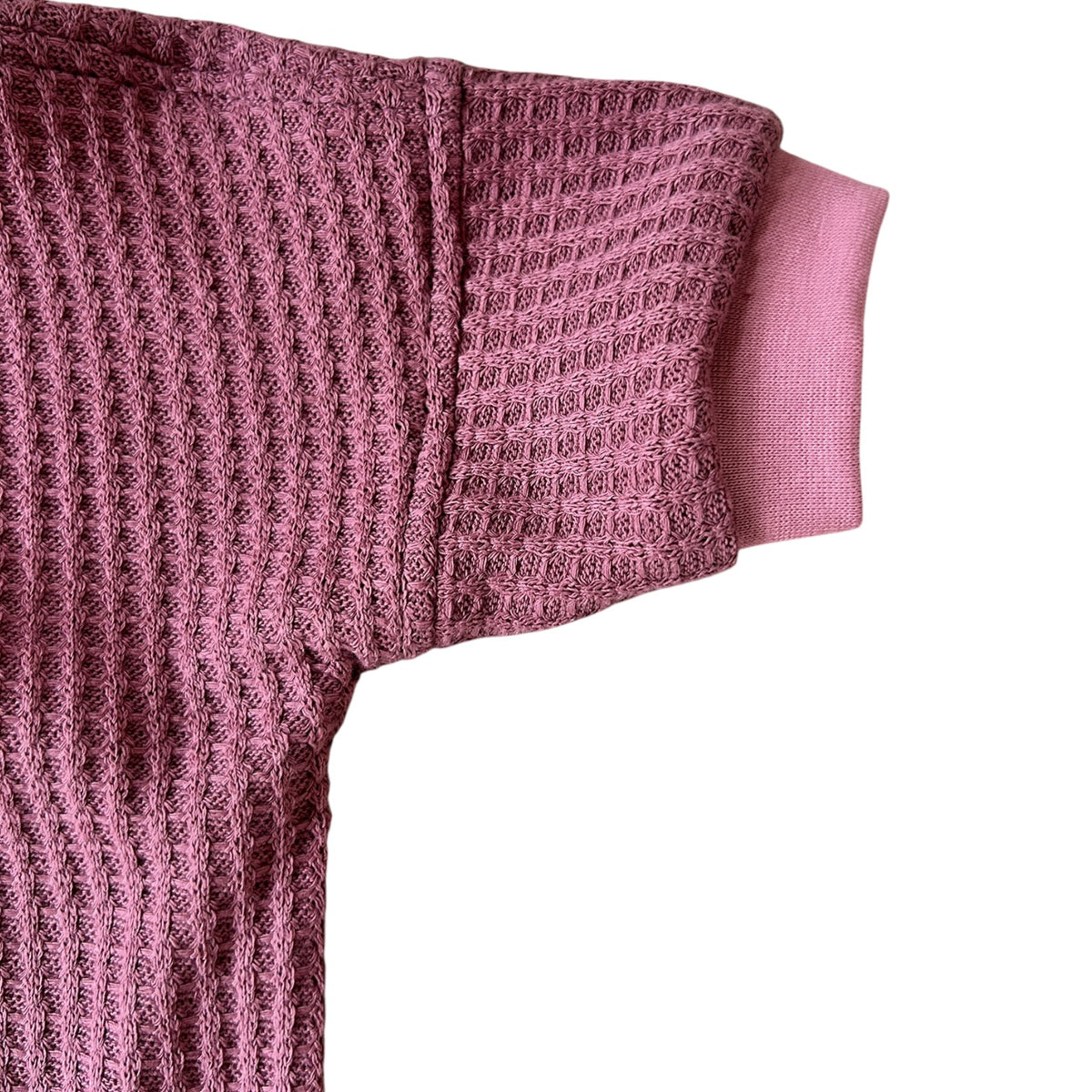Pullover langaermlig Waffelstrick mit gesticktem Herzchen brombeer oversized