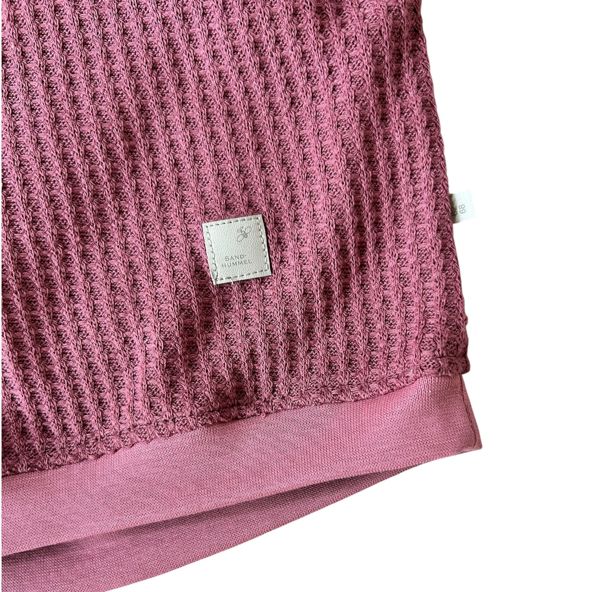 Pullover langaermlig Waffelstrick mit gesticktem Herzchen brombeer oversized