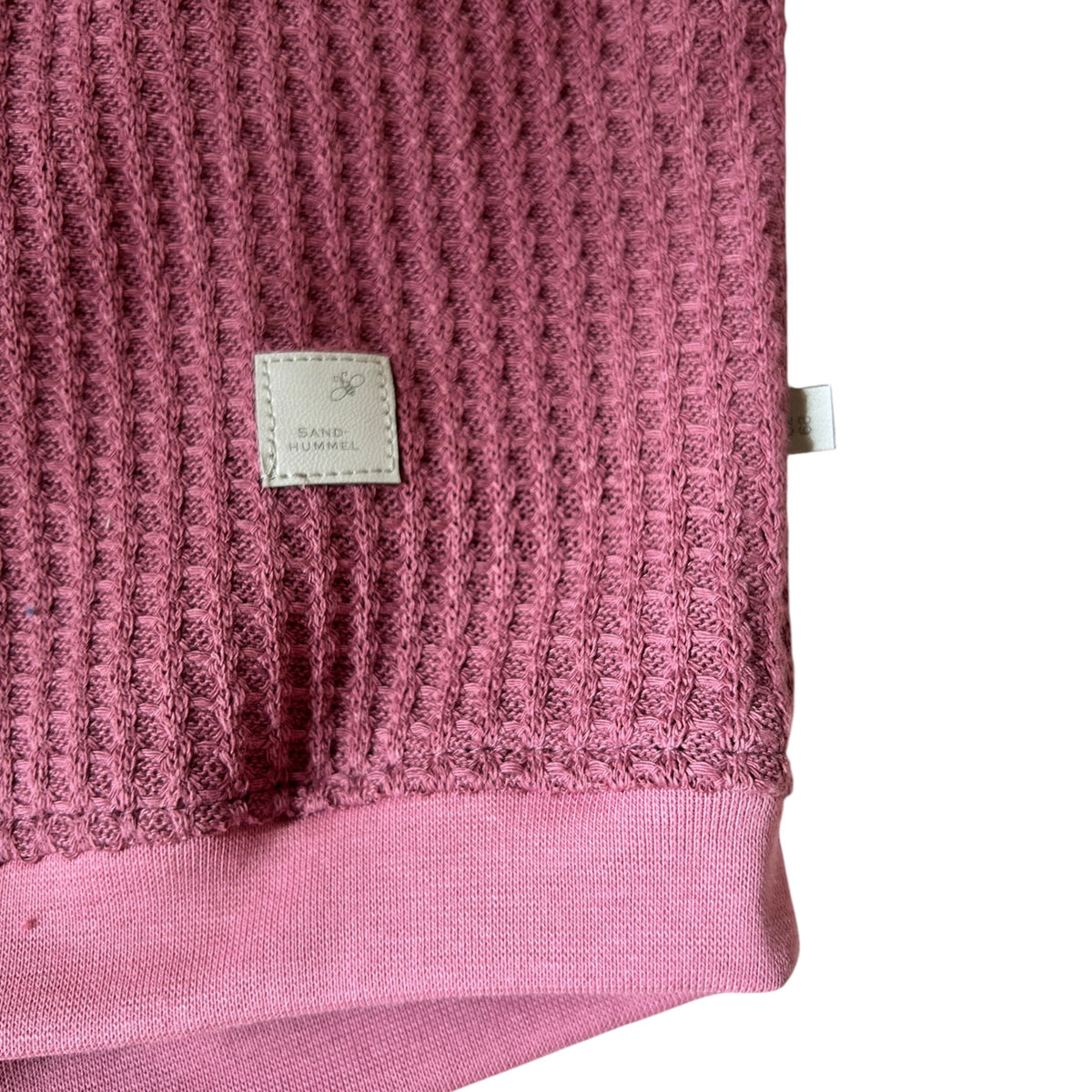 Pullover langaermlig Waffelstrick mit gesticktem Herzchen brombeer oversized