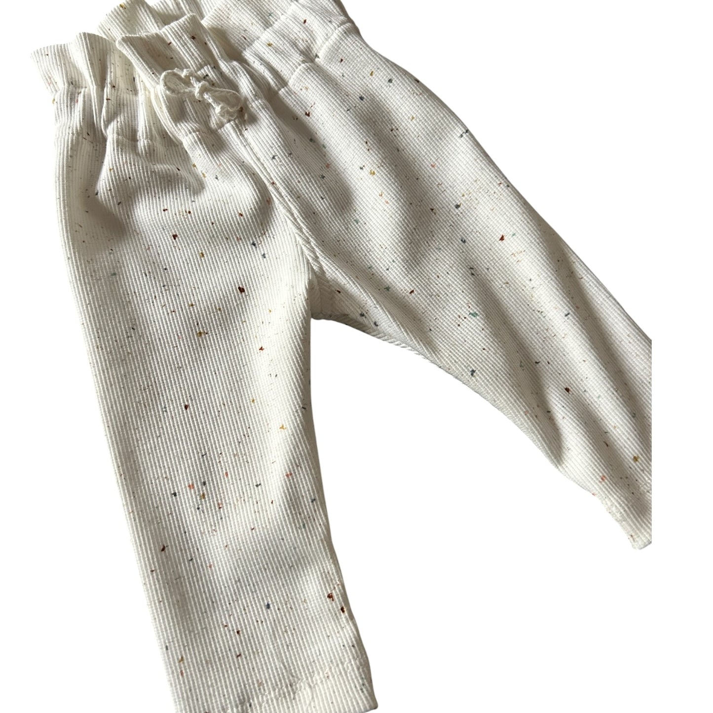 Leggins Rib-Jersey Dekor Konfetti  Gummibund Paperbag