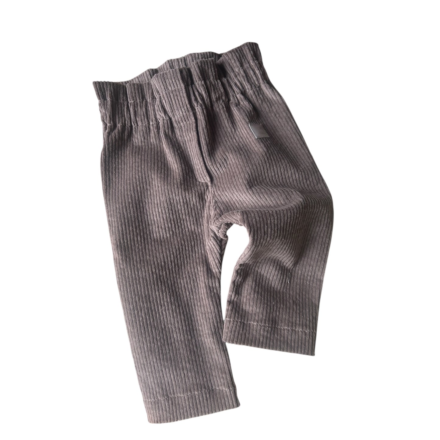 Hose lang Baumwoll-Breitcord taupe