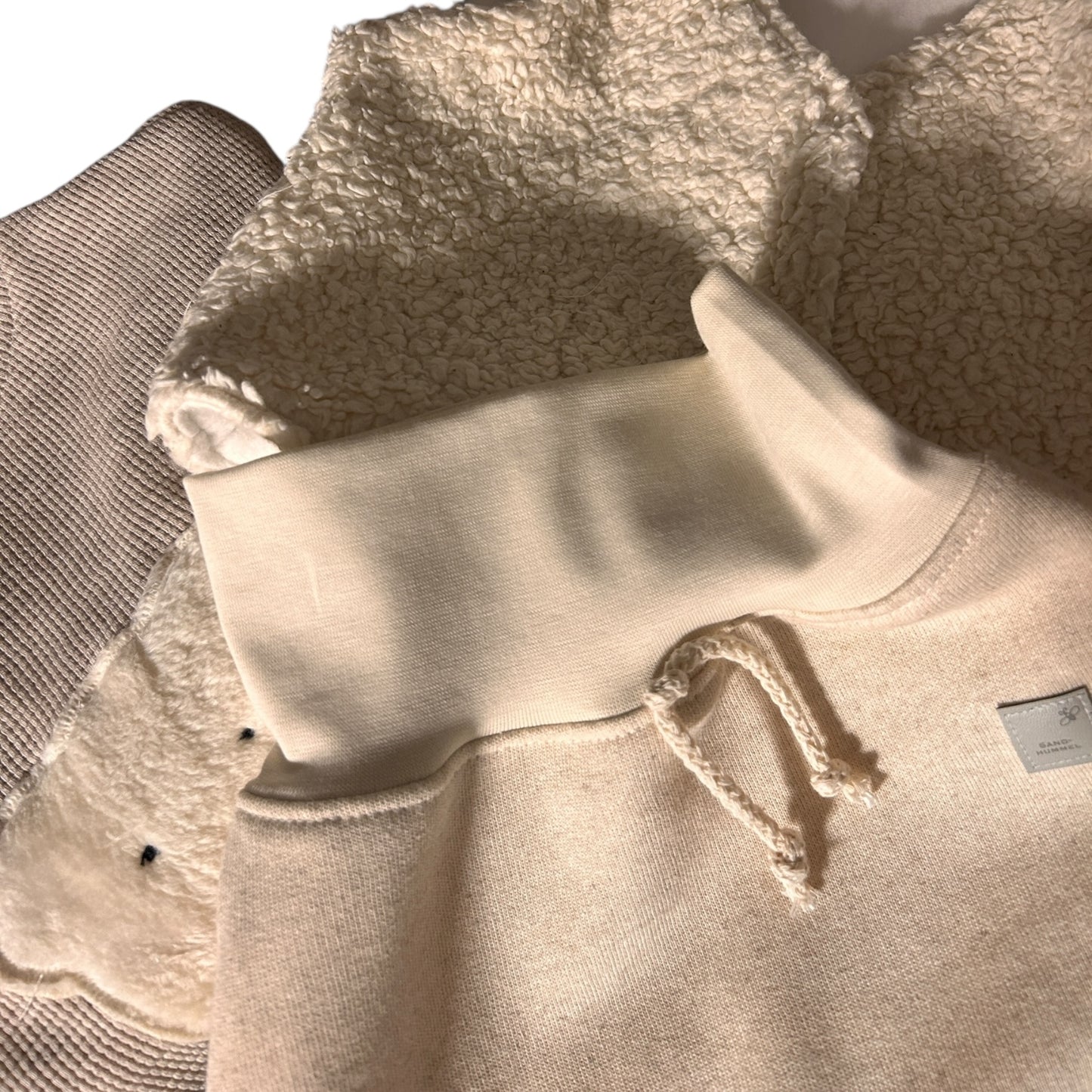 Sweat-Hose lang Baumwollleinen  beige