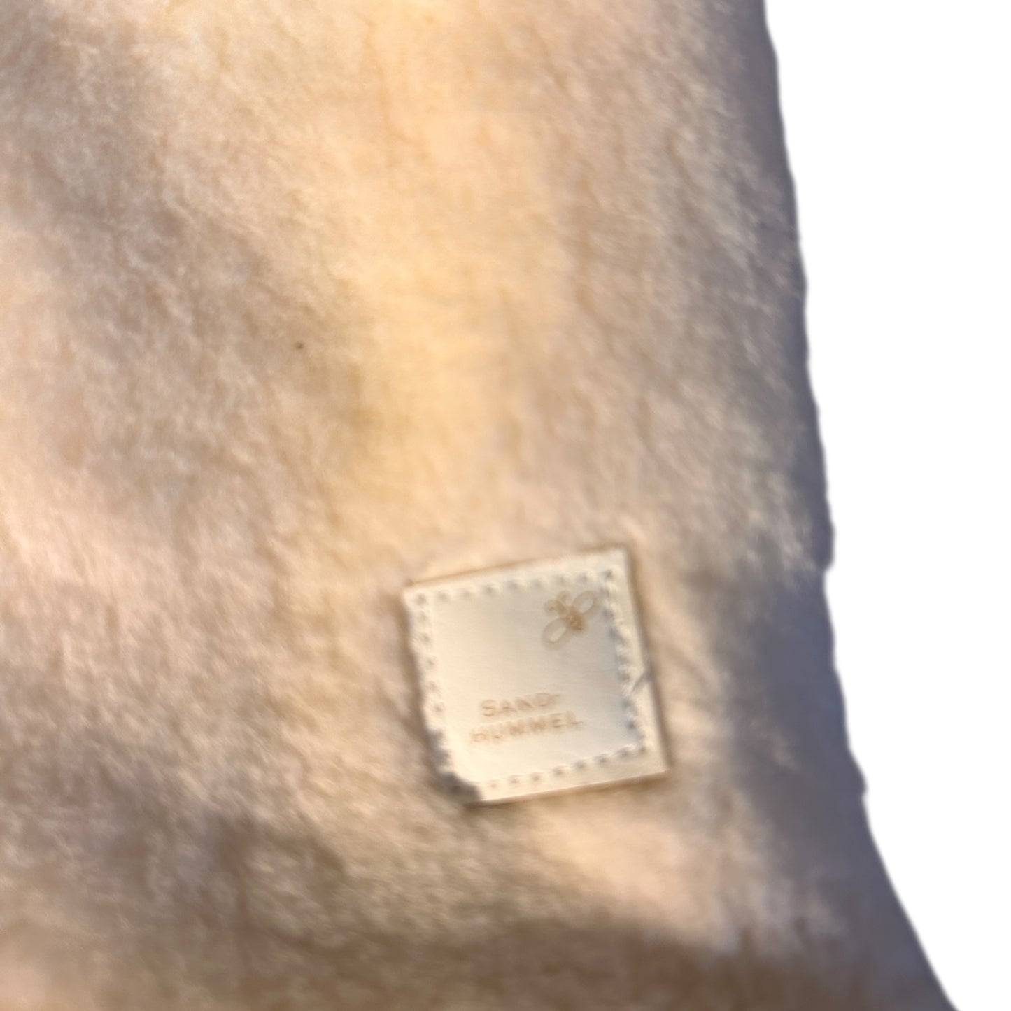 Weste Baumwoll-Teddy-Plüsch gefüttert hellbeige