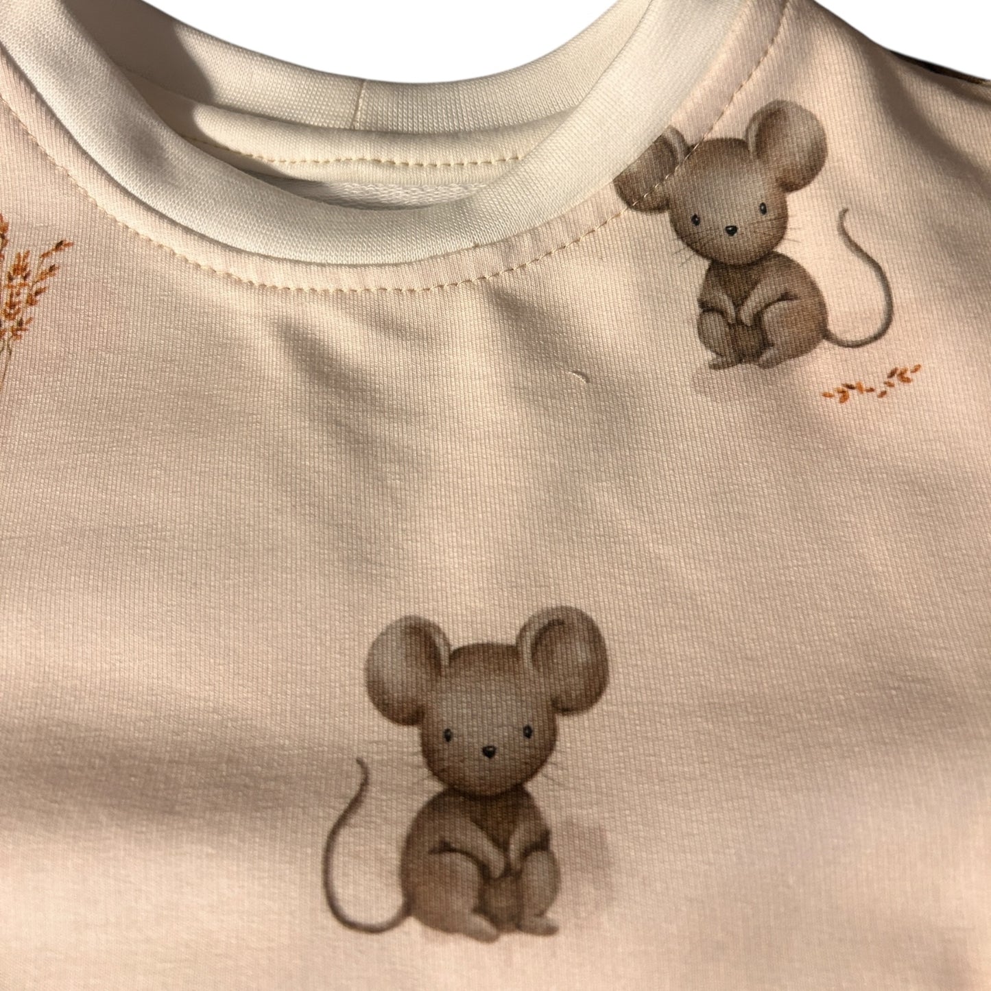 Shirt French Terry Dekor Mäuse