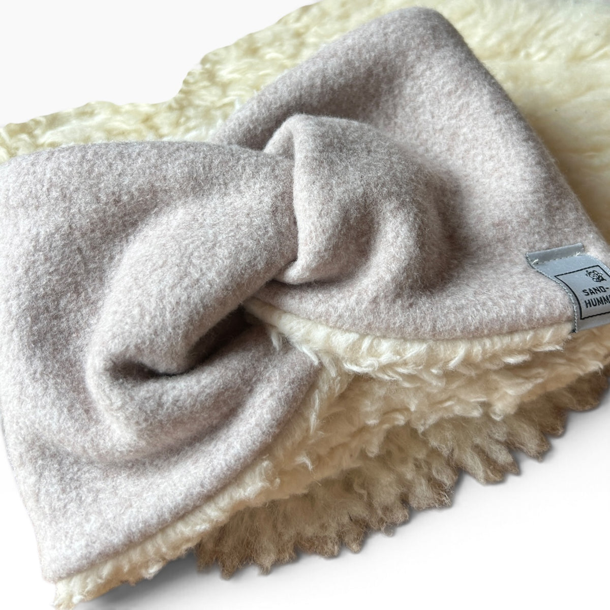 Gefüttertes  Fleece  Haarband  mit Knoten