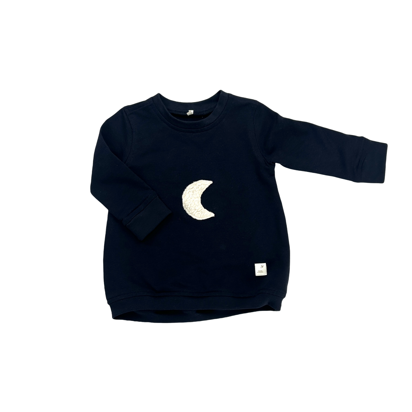 Sweat-Shirt French Terry oversize Applikation Mond