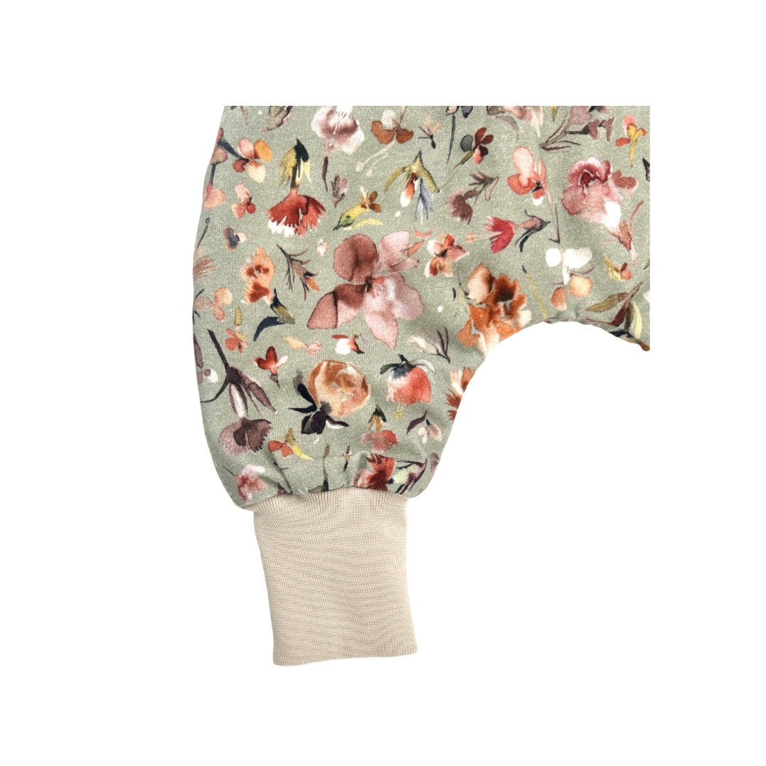 Hose lang Jersey floral gefüttert